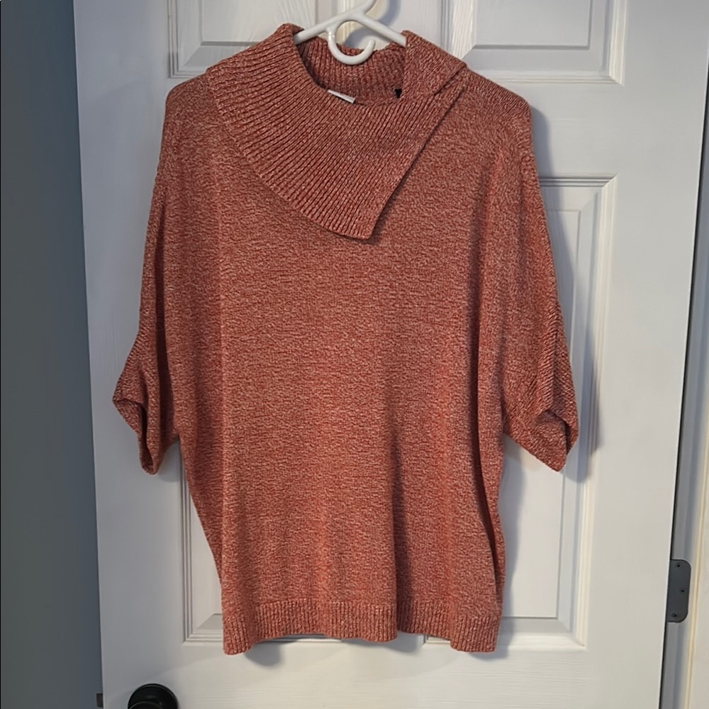 CAbi Women's Cowl Neck Sweater - Rust